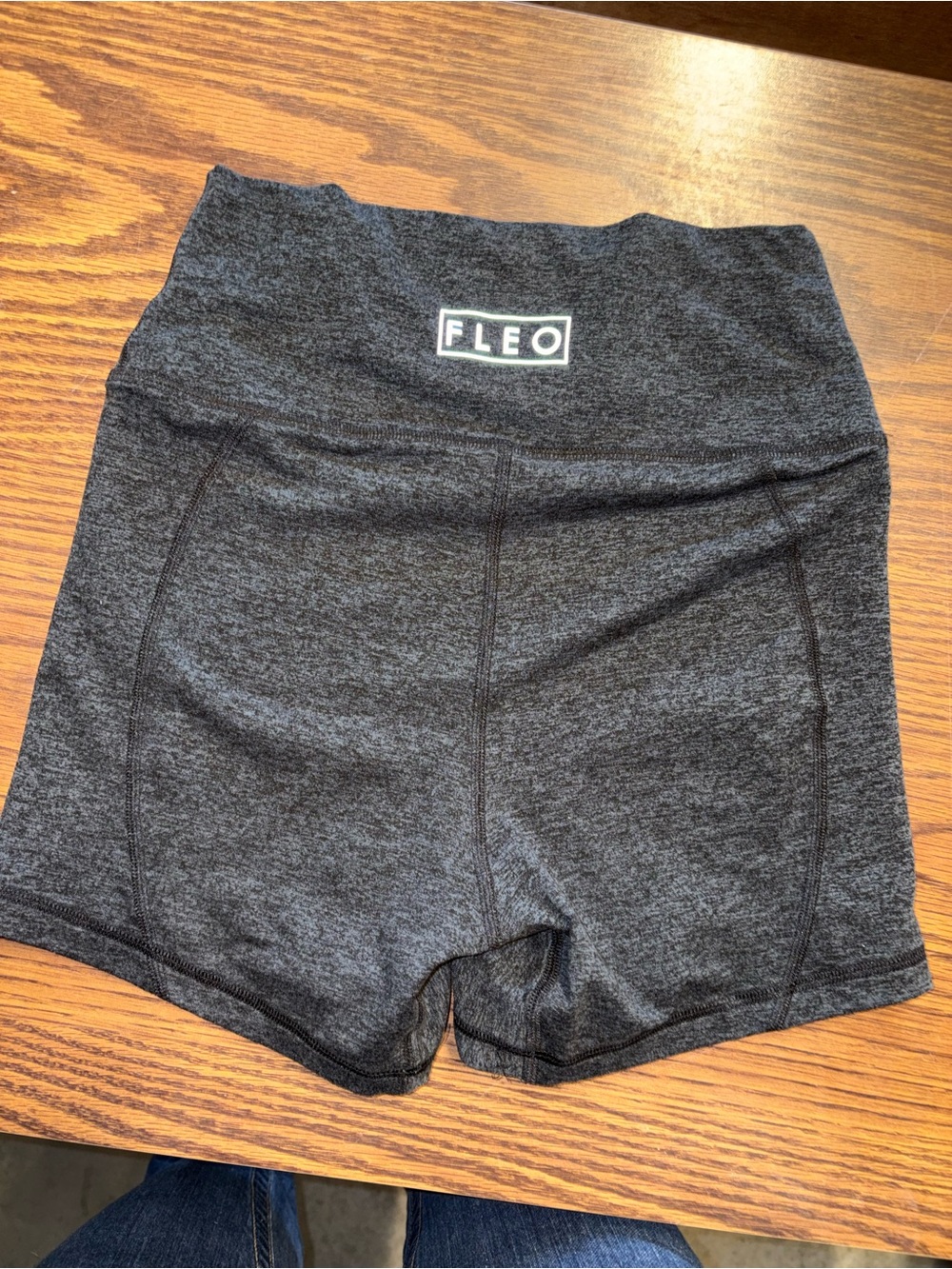Fleo Women's High-Waist Bike Shorts - Charcoal - Picture 1 of 3